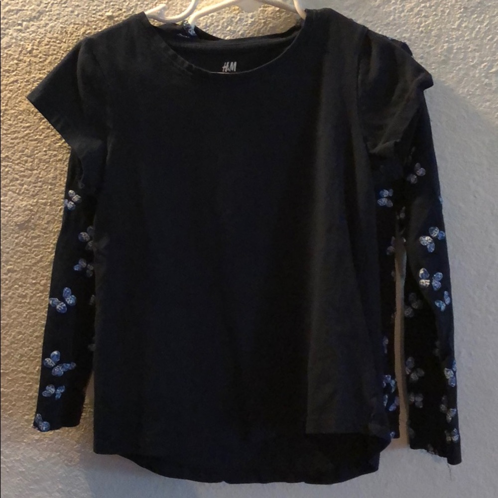 H&M girls shirt pair